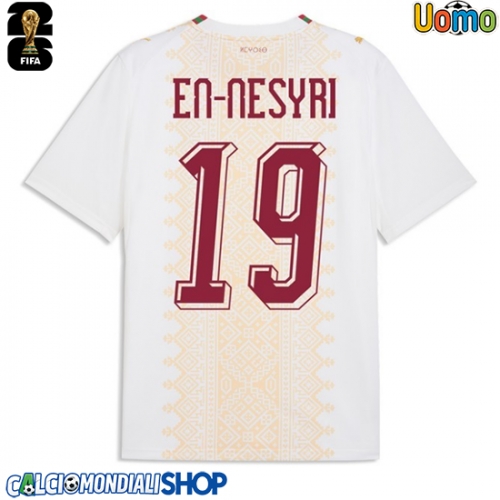 Maglie da calcio Marocco Youssef En-Nesyri #19 Seconda Maglia Mondiali 2026  Manica Corta